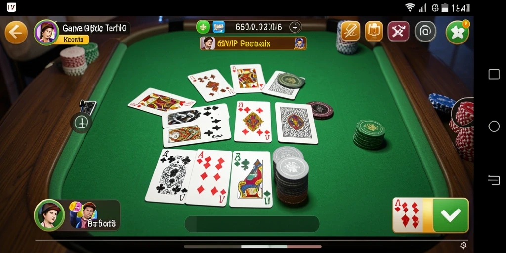 Screenshot gameplay Gaple seru di 6SVIP, penuh aksi dan strategi.