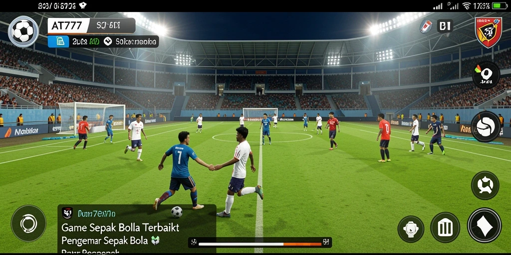 Gameplay mendebarkan dalam AT777 dengan aksi sepak bola intens.