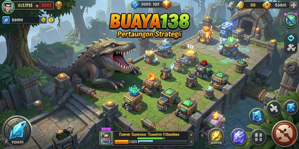 Gameplay menarikan pertahanan yang mendebarkan di BUAYA138.
