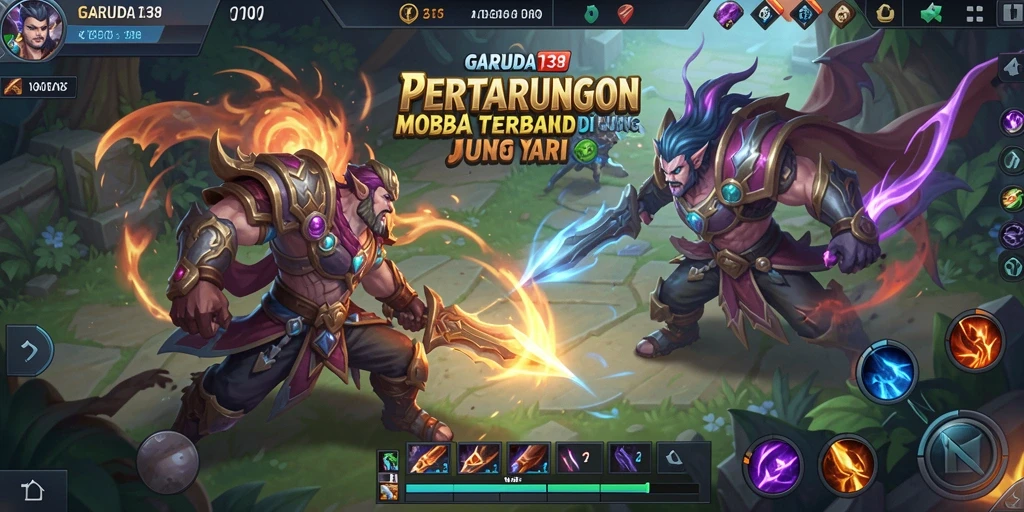 Tampilan menarik dari pertarungan seru di GARUDA138.