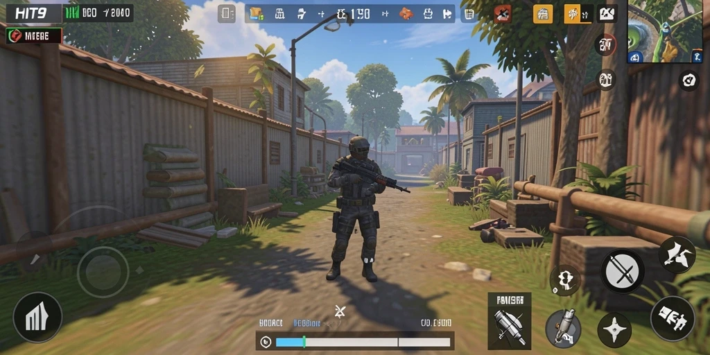 Screenshot gameplay menunjukkan interaksi sosial dalam HIT9 yang menarik.