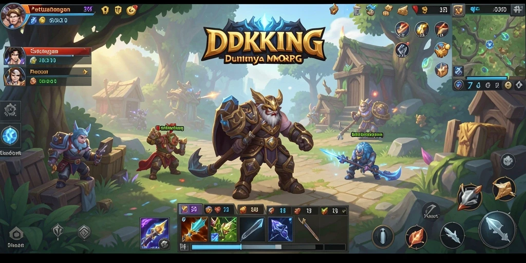 Gameplay seru dalam IDRKING yang menampilkan pertarungan epik.