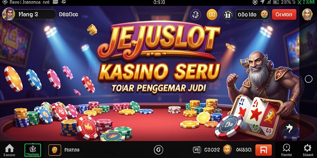 Screenshot gameplay menarik dari JEJUSLOT dengan efek visual yang kuat.