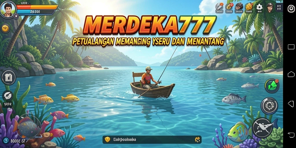 Tampilan menarik dari gameplay memancing di MERDEKA777.