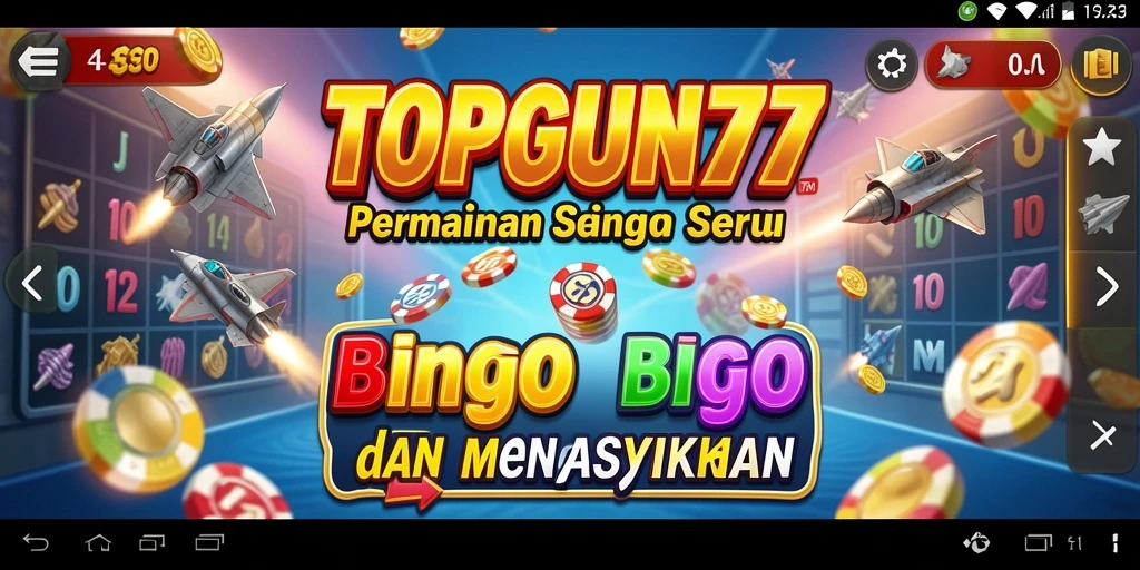 Screenshots gameplay Bingo yang menarik dan seru di TOPGUN77.