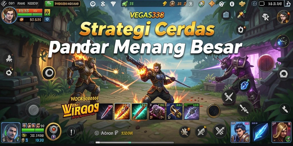 Tampilan gameplay menarik dari VEGAS338 yang menunjukkan strategi pertempuran.