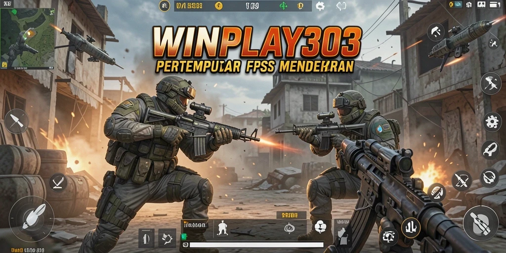 Screenshot gameplay WINPLAY303 menampilkan aksi seru di medan perang.
